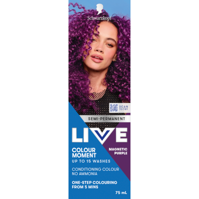 Schwarzkopf Live Ultra Brights Magnetic Purple Semi-Permanent Colour 1pk