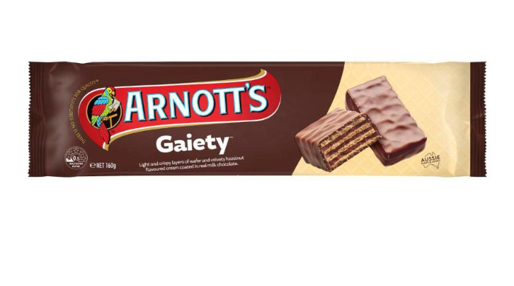 Arnott's Chocolate Gaiety Biscuits 160g