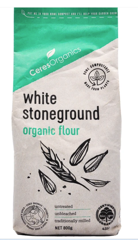 Ceres Organics White Stoneground Organic Flour 800g