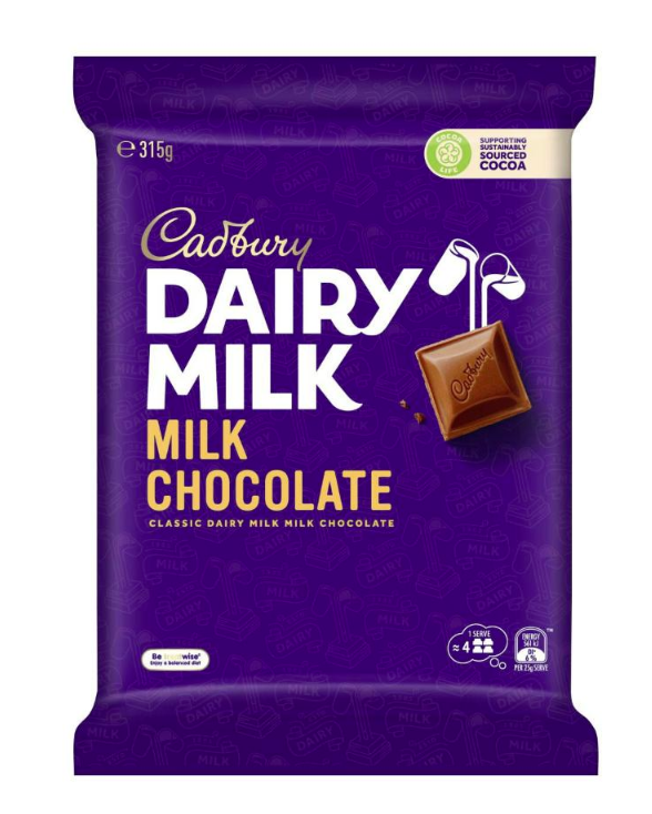 Chocolate Block Cadbury Dairy Milk 315g