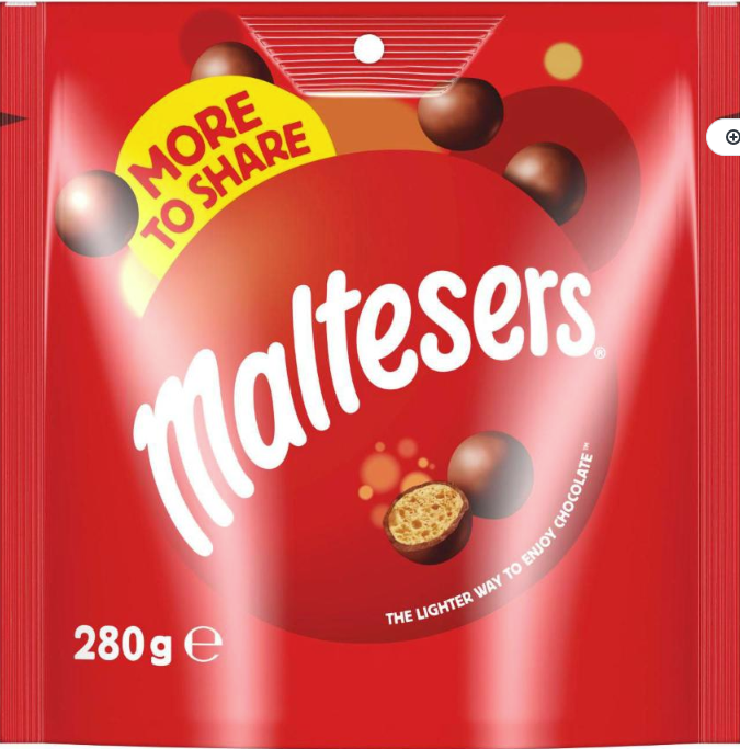 Maltesers Original Milk Chocolate Party Pouch 280g