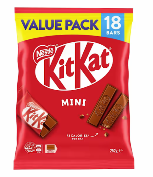 Nestle Kit Kat Funsize Milk Chocolate Sharepack 252g