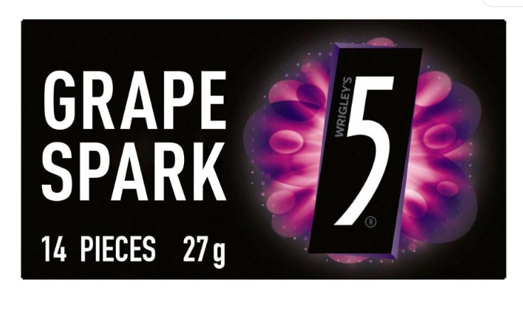 5 Gum Grape Spark Tab OTC 27g