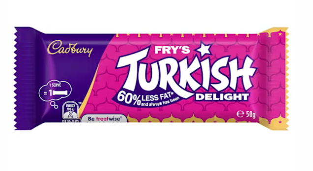 Fry's Turkish Delight Chocolate Bar 50g