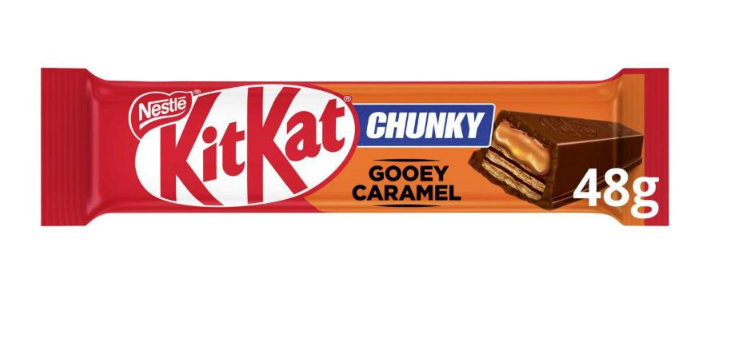 Nestle Kit Kat Chunky Gooey Caramel Chocolate Bar 48g