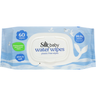 Silk Baby Water Wipes 60pk
