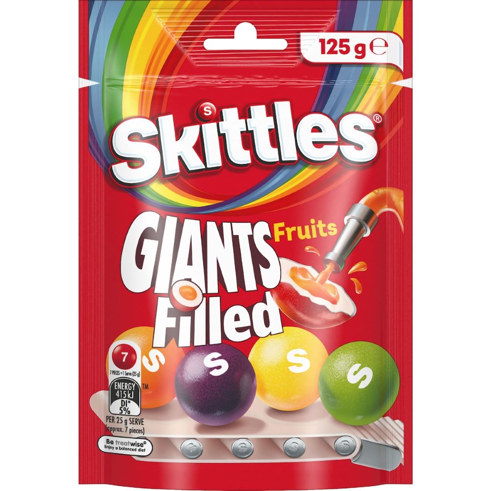 Skittles Giants Filled Confectionery 125g