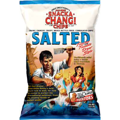 Snacka Changi Chips Salted Kettle Fried Potato Chips 150g