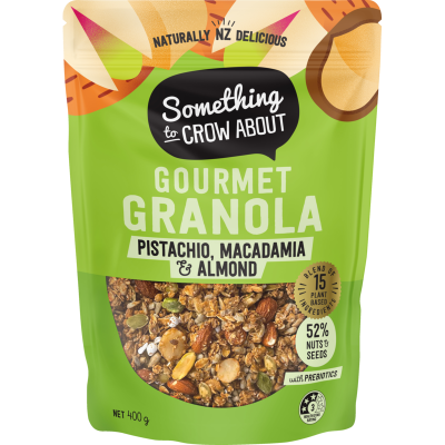 Something to Crow About Pistachio Macadamia & Almond Gourmet Granola 400g