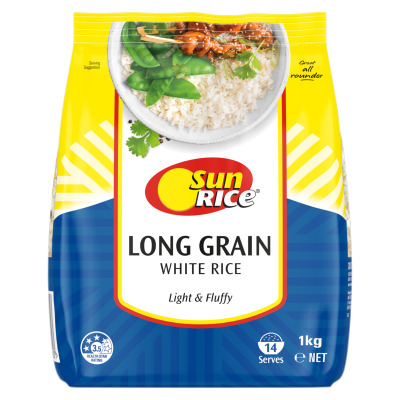 SunRice Long Grain White Rice 1kg