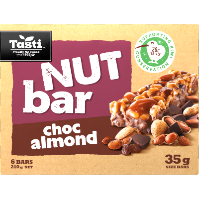 Tasti Choc Almond Nut Bars 6 x 35g