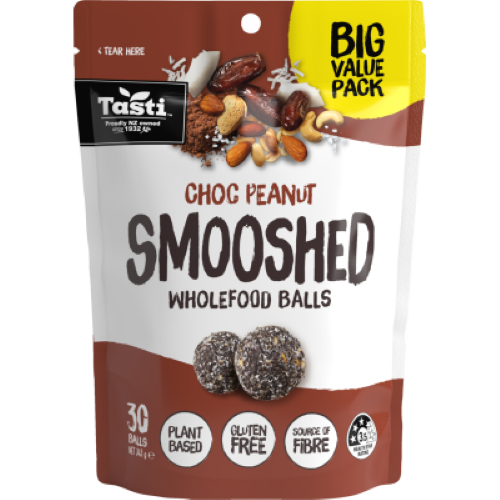 Tasti Choc Peanut Smooshed Wholefood Ball 345g