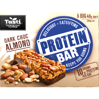 Tasti Dark Choc Almond Protein Bars 5 x 40g