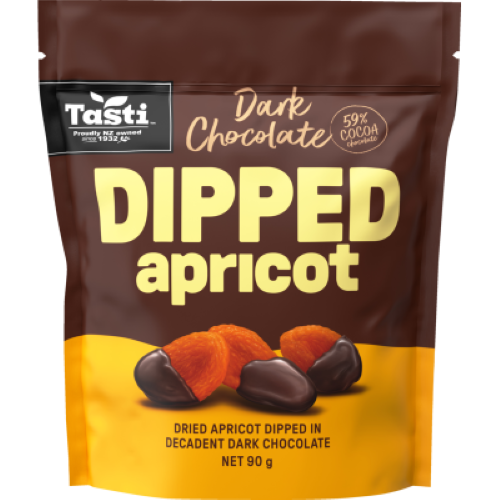 Tasti Dark Chocolate Dipped Apricot 90g
