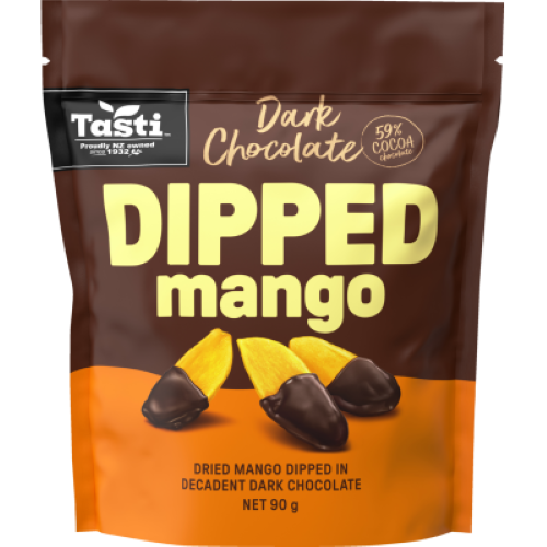 Tasti Dark Chocolate Dipped Mango 90g