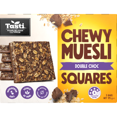 Tasti Double Choc Chewy Muesli Squares 175g