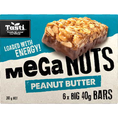 Tasti Meganuts Peanut Butter Bars 6 x 40g
