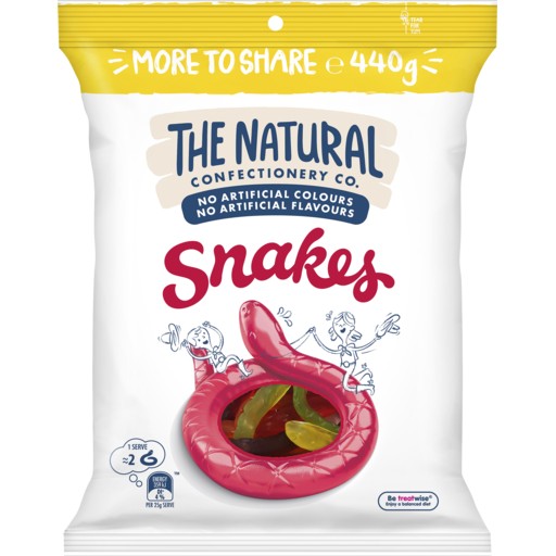 The Natural Confectionery Co. Snakes 440g