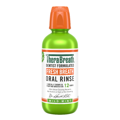 TheraBreath Fresh Breath Mild Mint Oral Rinse 473ml