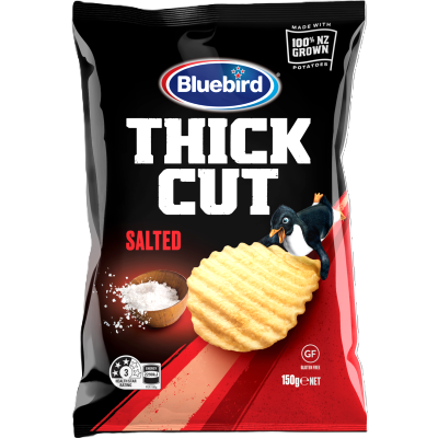 Bluebird Thick Cut Salted Potato Chips 150g