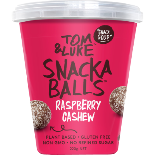 Tom & Luke Raspberry Cashew Snackaballs 220g
