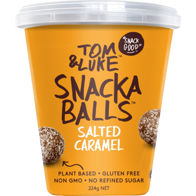 Tom & Luke Salted Caramel Snackaballs 224g