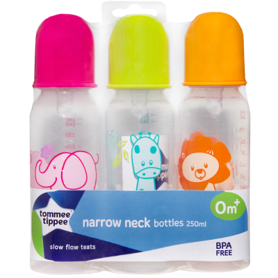 Tommee Tippee Narrow Neck Bottles 3pk
