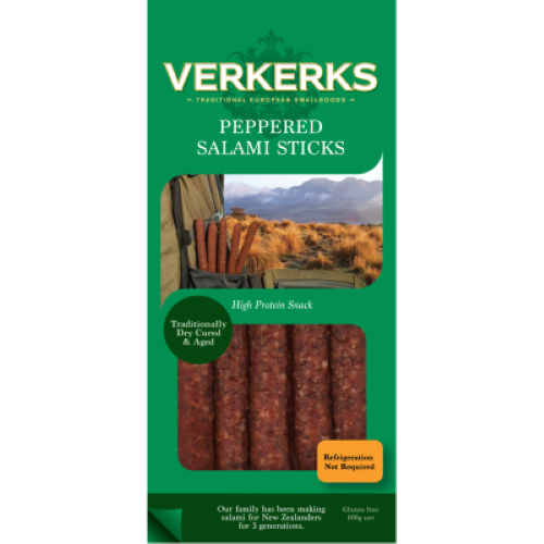 Verkerks Peppered Salami Sticks 100g