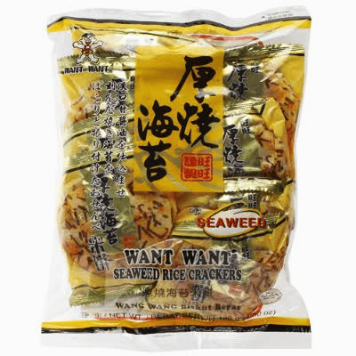 Want Want Seaweed Rice Crackers 136g