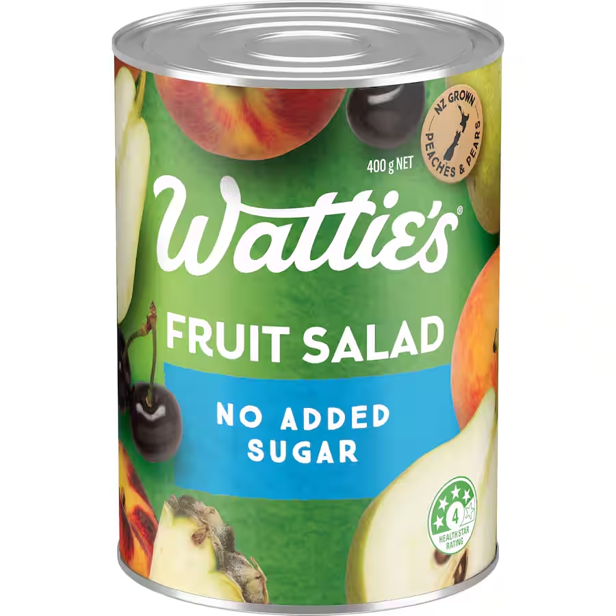 Wattie's Fruit Salad With No Added Sugar 400g