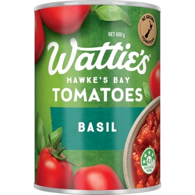 Wattie's Basil Tomatoes 400g
