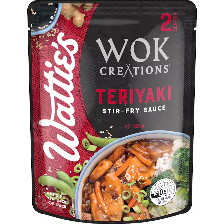 Wattie's Wok Creations Teriyaki Stir-Fry Sauce 125g