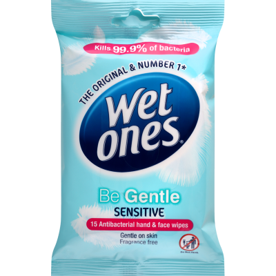 Wet Ones Be Gentle Sensitive Wet Wipes 15pk