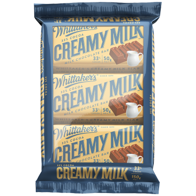 Whittaker's Creamy Milk Chocolate Bar 3pk