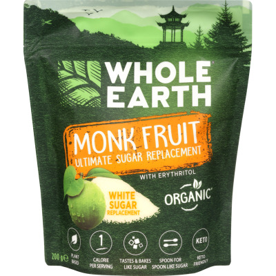 Whole Earth Monk Fruit Ultimate White Sugar Replacement 200g
