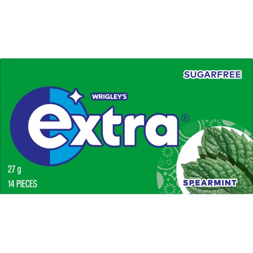 Wrigley's Extra Spearmint Sugar Free Chewing Gum 27g