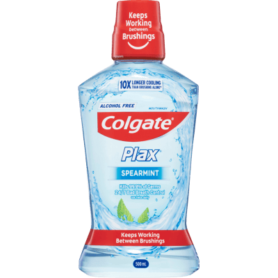 Colgate Plax Spearmint Alcohol Free Mouthwash 500ml
