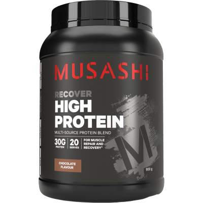 Musashi Recover High Protein Chocolate Flavour Powder 900g